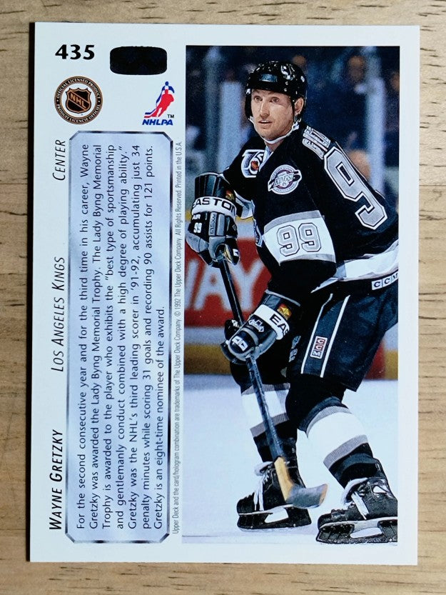 1992-93 Upper Deck #435 Wayne Gretzky AW/Lady Byng
