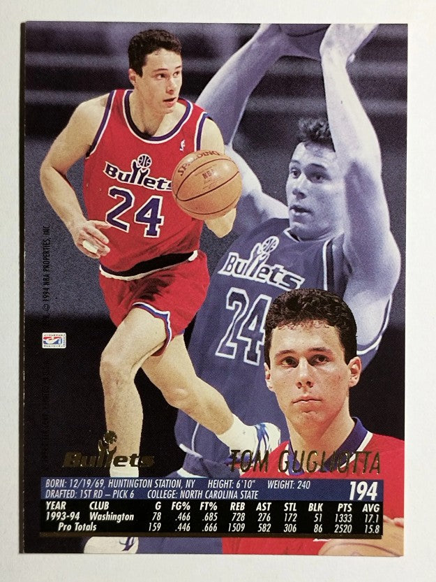 1994-95 Ultra #194 Tom Gugliotta