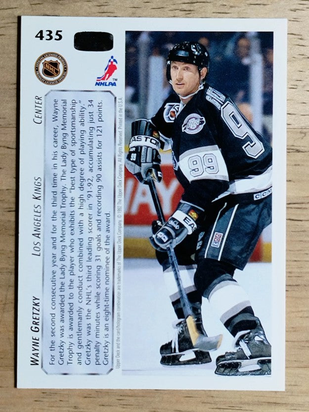 1992-93 Upper Deck #435 Wayne Gretzky AW/Lady Byng