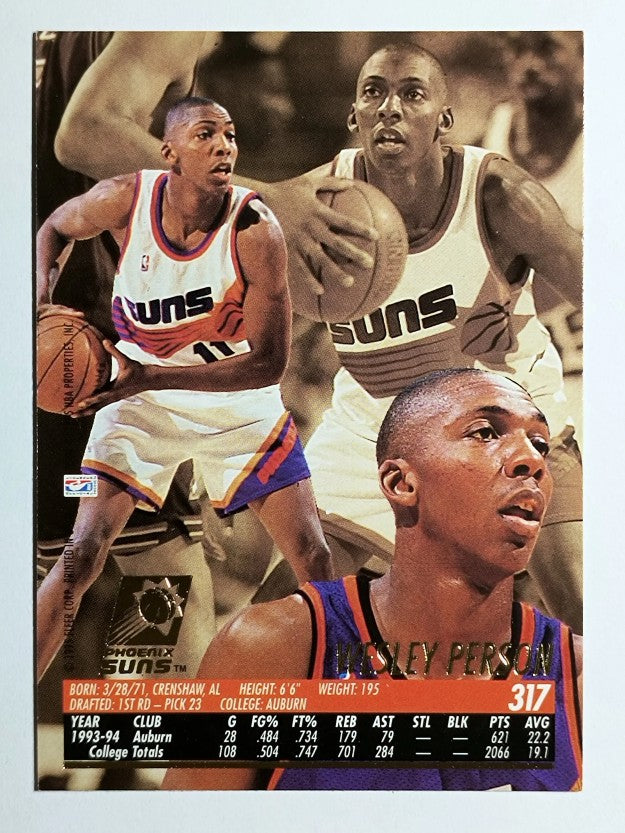 1994-95 Ultra #317 Wesley Person