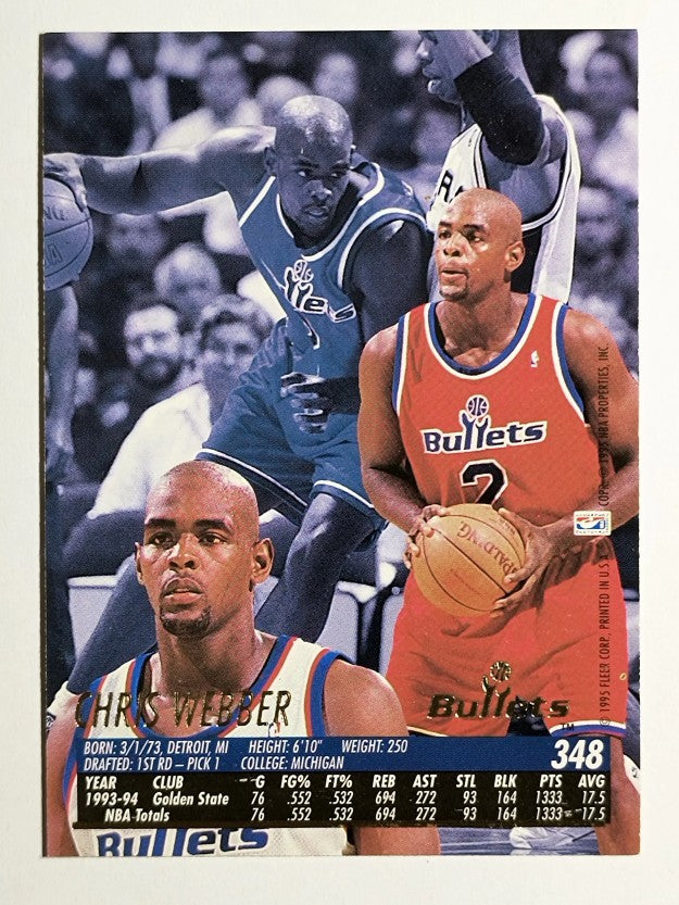 1994-95 Ultra #348 Chris Webber (NM)