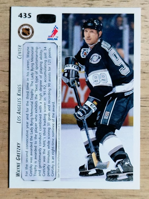 1992-93 Upper Deck #435 Wayne Gretzky AW/Lady Byng