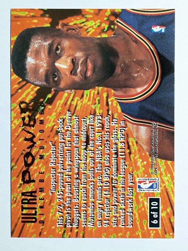 1994-95 Ultra Power #6 Dikembe Mutombo