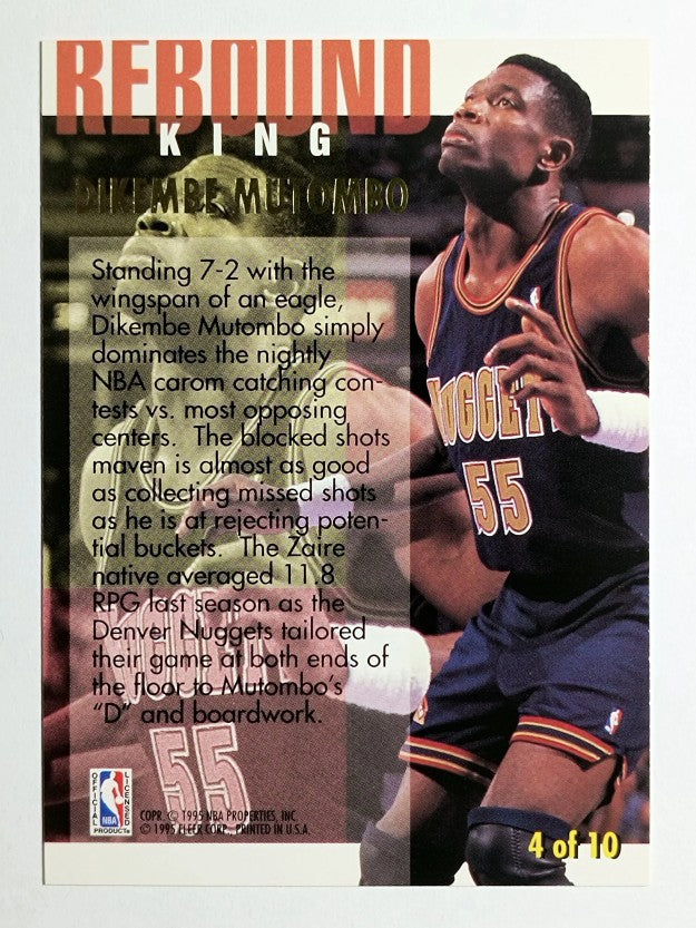 1994-95 Ultra Rebound Kings #4 Dikembe Mutombo