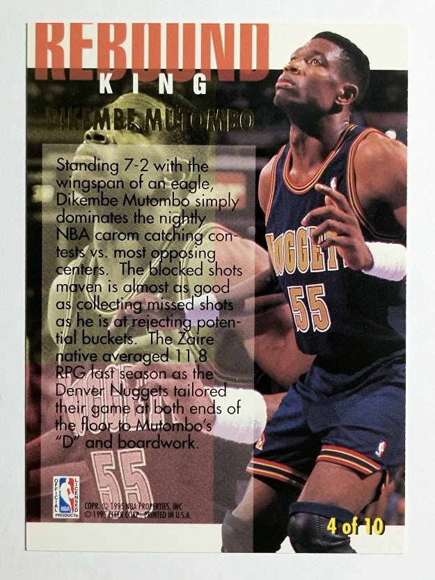 1994-95 Ultra Rebound Kings #4 Dikembe Mutombo