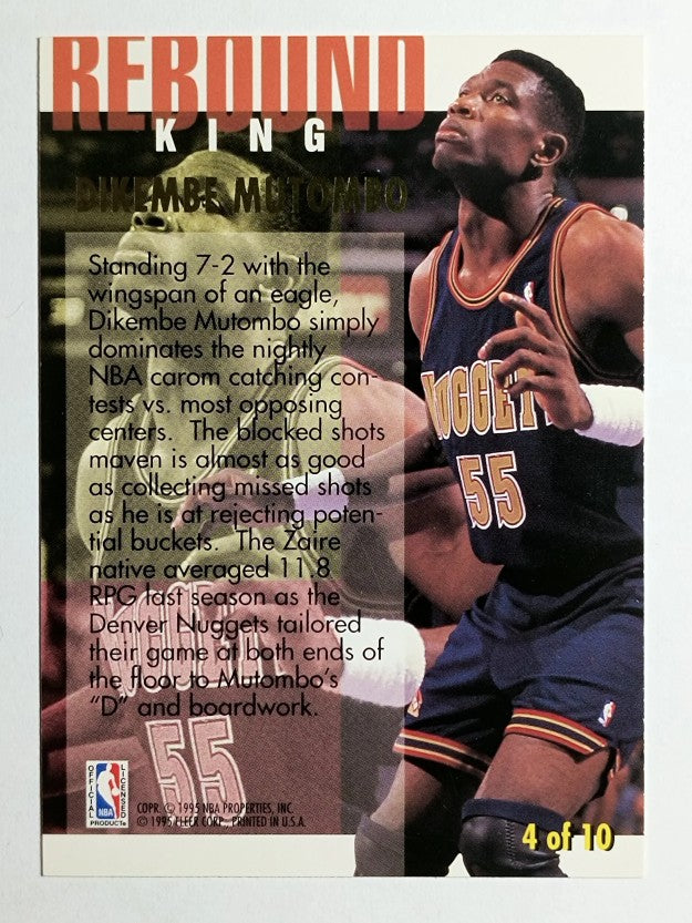 1994-95 Ultra Rebound Kings #4 Dikembe Mutombo