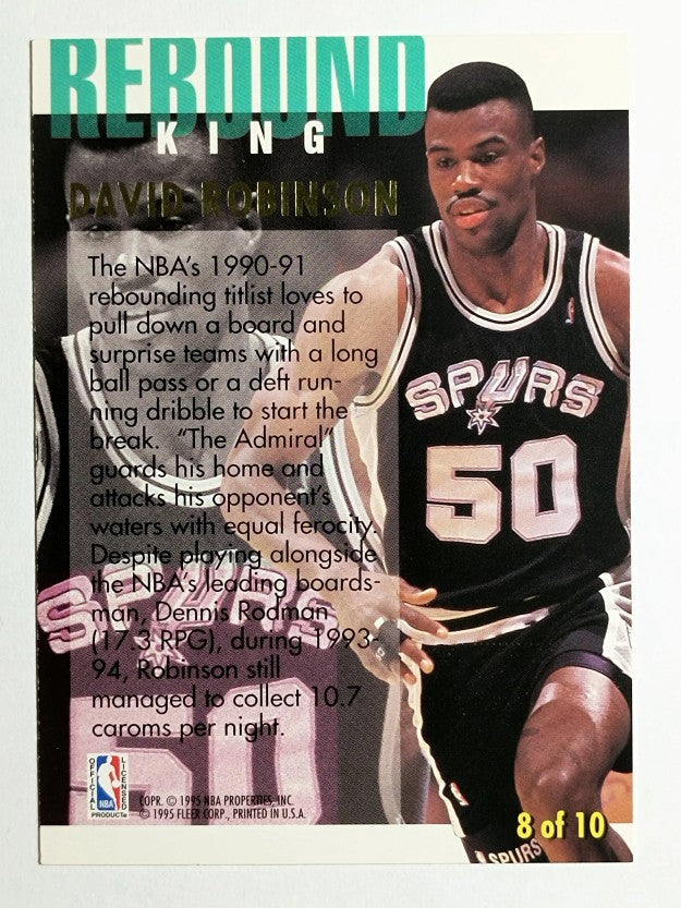 1994-95 Ultra Rebound Kings #8 David Robinson