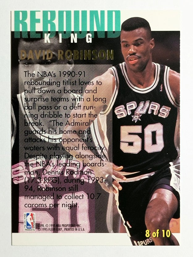 1994-95 Ultra Rebound Kings #8 David Robinson