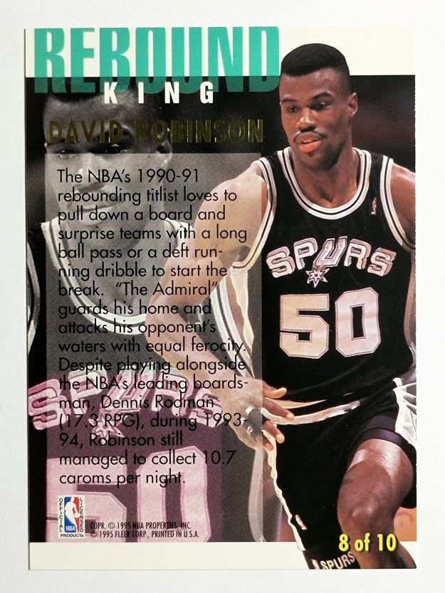 1994-95 Ultra Rebound Kings #8 David Robinson