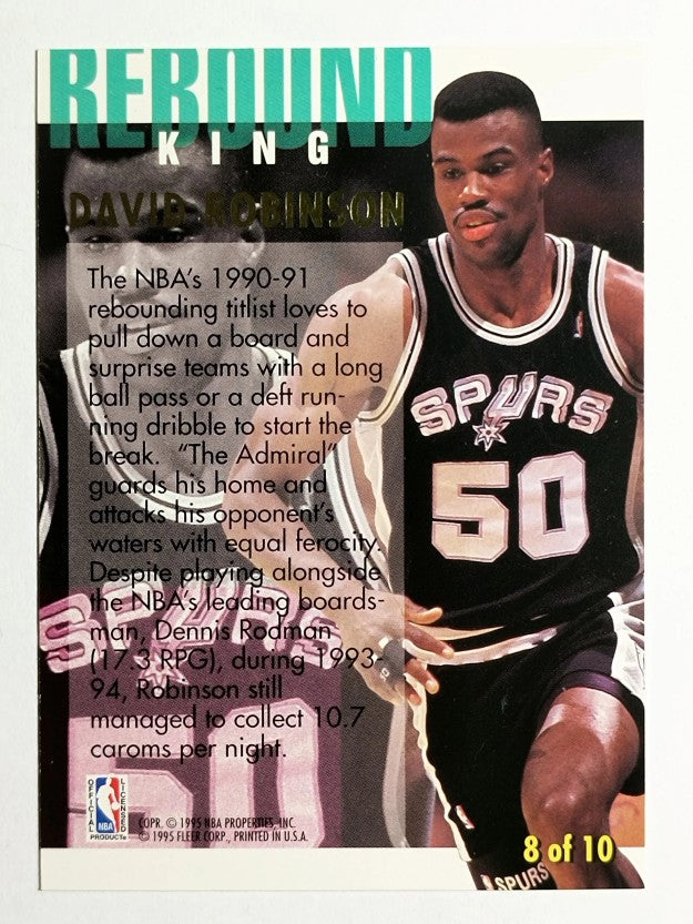 1994-95 Ultra Rebound Kings #8 David Robinson