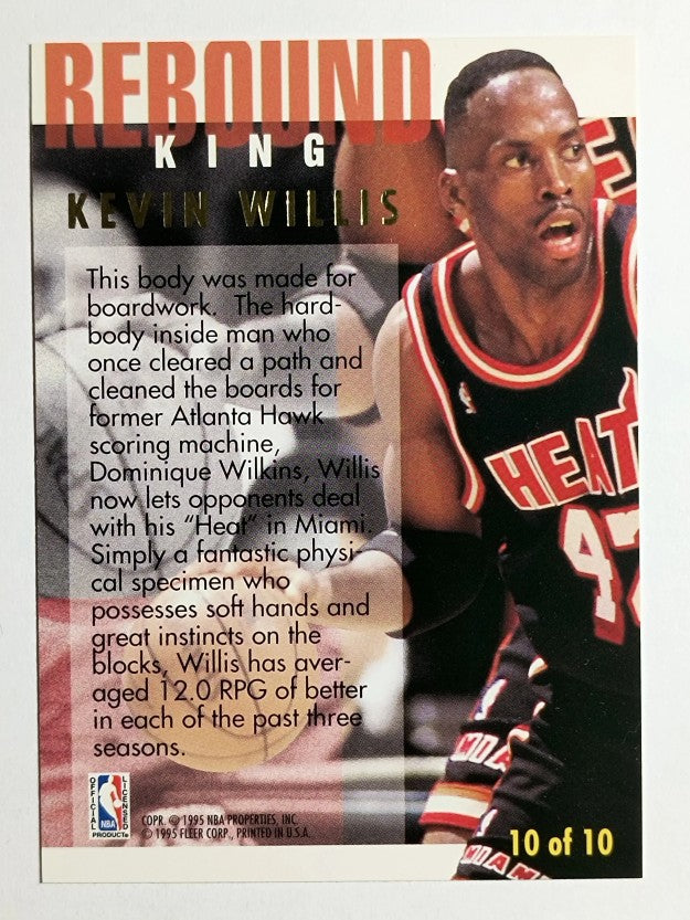 1994-95 Ultra Rebound Kings #10 Kevin Willis