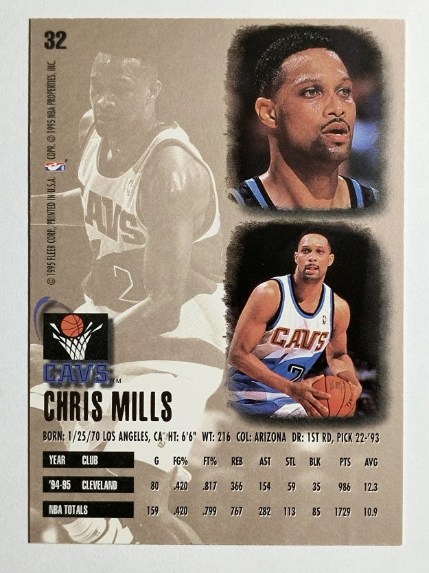 1995-96 Ultra #32 Chris Mills