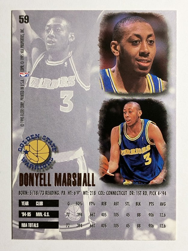 1995-96 Ultra #59 Donyell Marshall