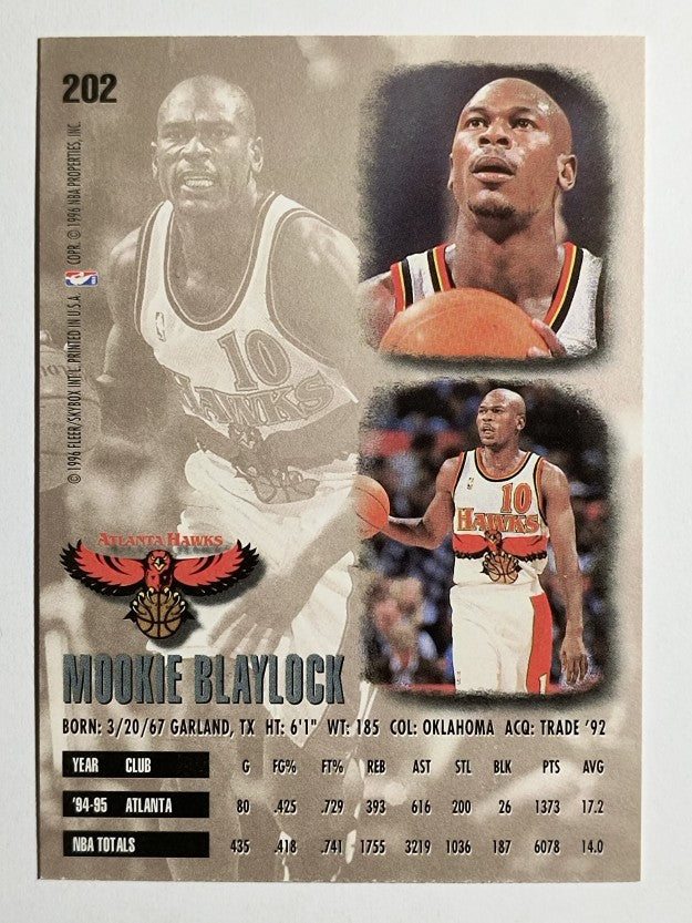 1995-96 Ultra #202 Mookie Blaylock