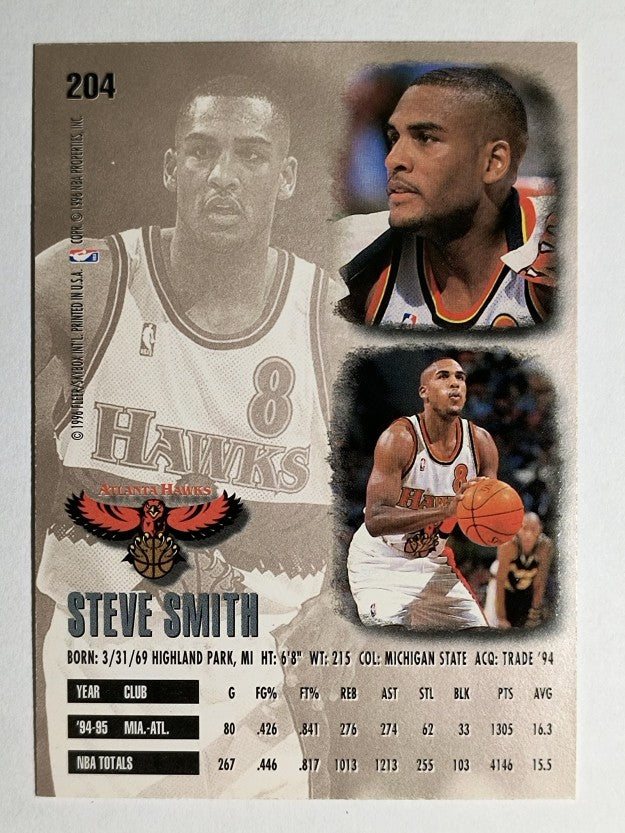 1995-96 Ultra #204 Steve Smith