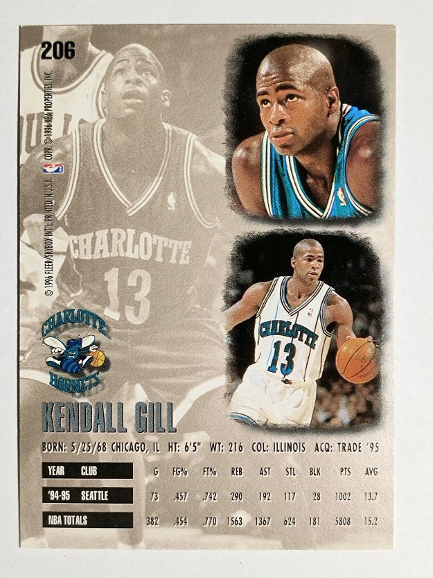 1995-96 Ultra #206 Kendall Gill