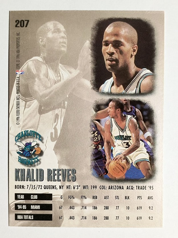 1995-96 Ultra #207 Khalid Reeves