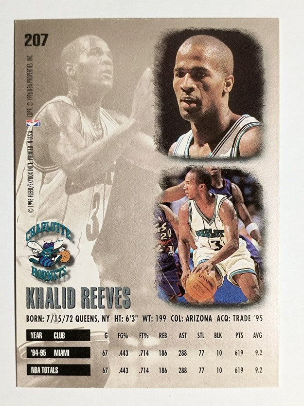 1995-96 Ultra #207 Khalid Reeves