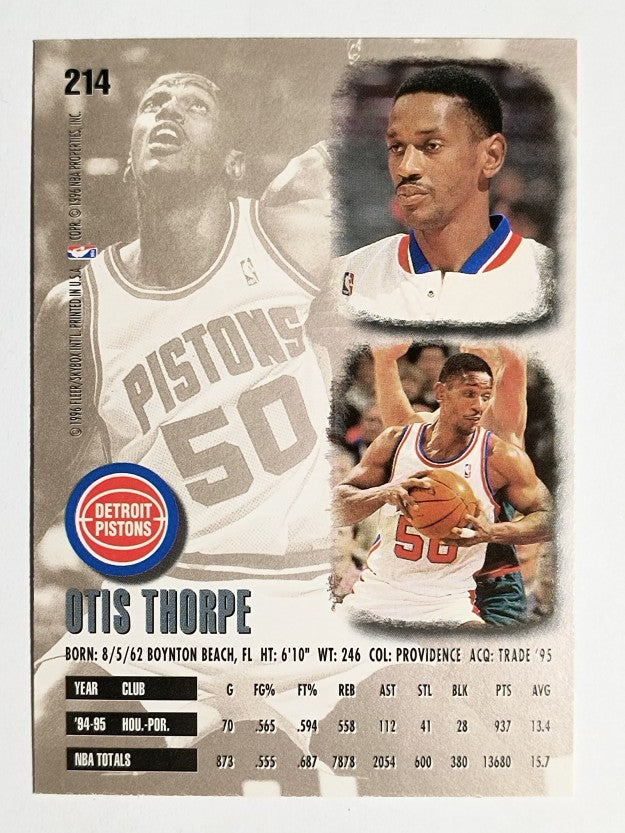 1995-96 Ultra #214 Otis Thorpe