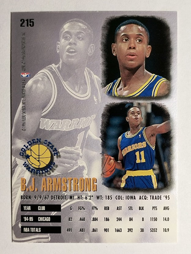 1995-96 Ultra #215 B.J. Armstrong