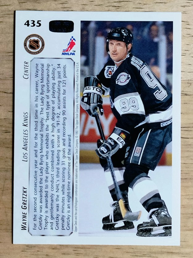 1992-93 Upper Deck #435 Wayne Gretzky AW/Lady Byng