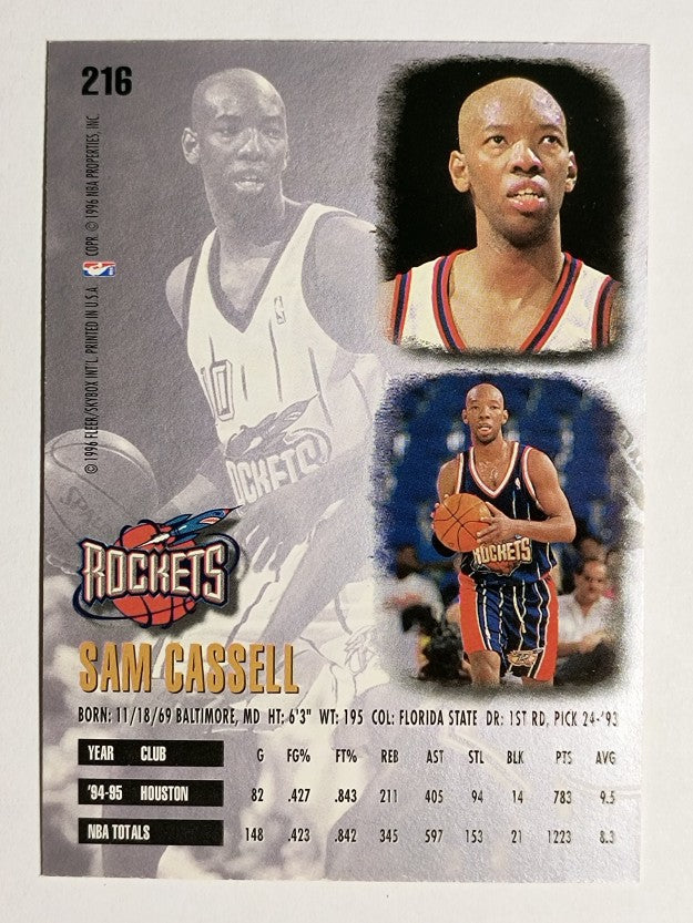 1995-96 Ultra #216 Sam Cassell