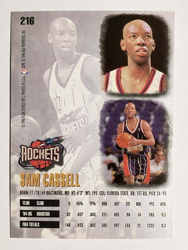 1995-96 Ultra #216 Sam Cassell