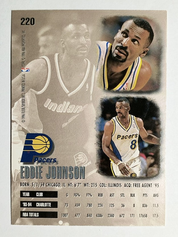 1995-96 Ultra #220 Eddie Johnson