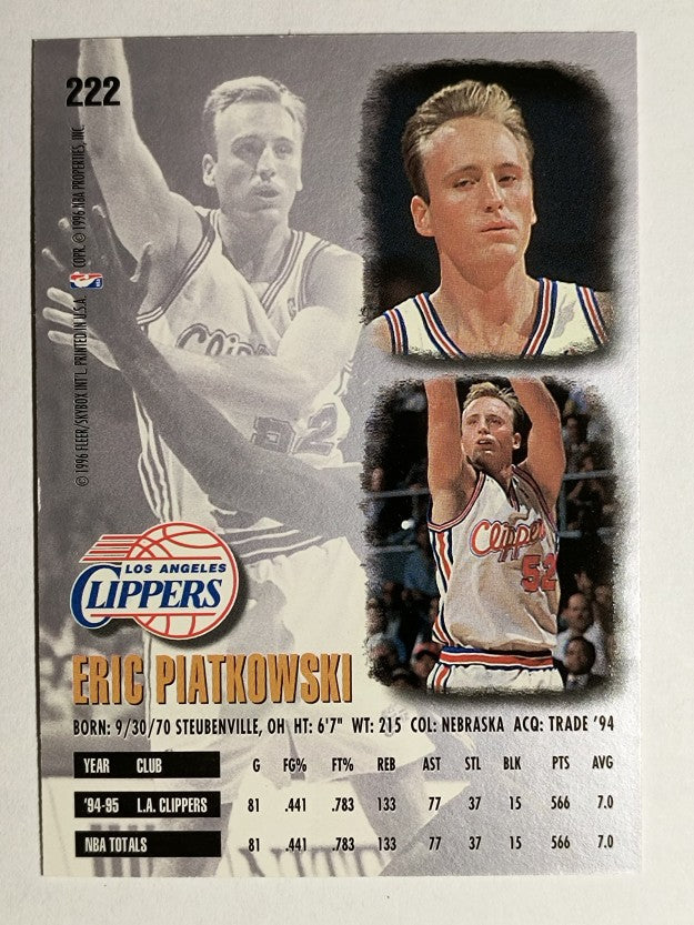 1995-96 Ultra #222 Eric Piatkowski