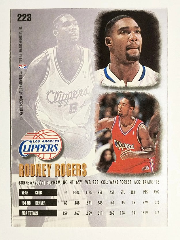 1995-96 Ultra #223 Rodney Rogers