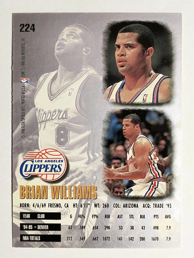 1995-96 Ultra #224 Brian Williams
