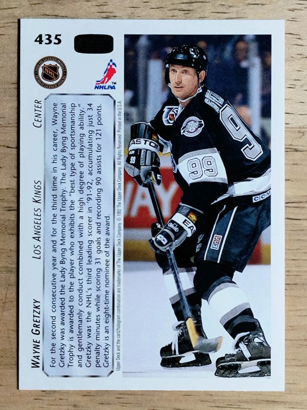 1992-93 Upper Deck #435 Wayne Gretzky AW/Lady Byng