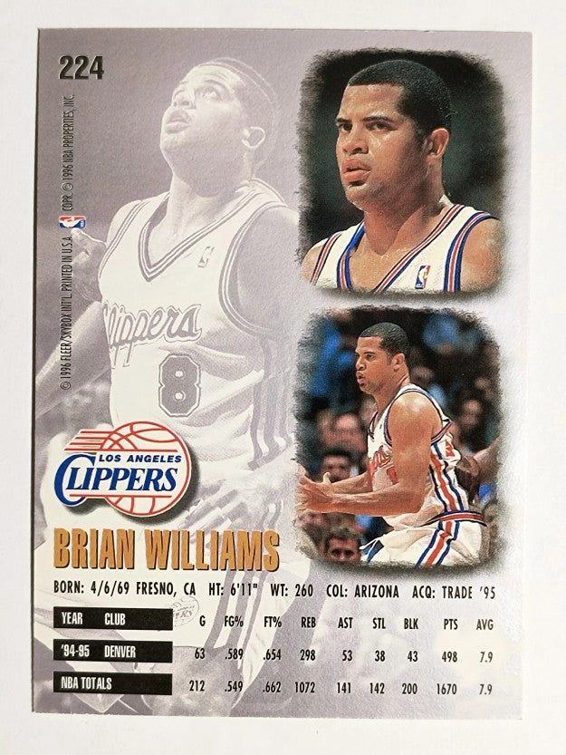 1995-96 Ultra #224 Brian Williams