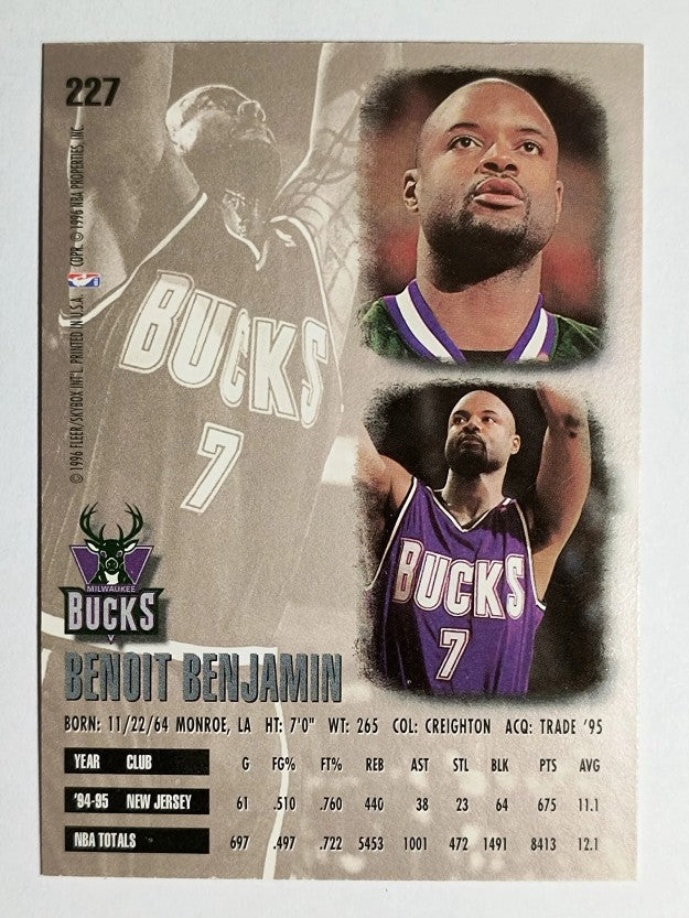 1995-96 Ultra #227 Benoit Benjamin