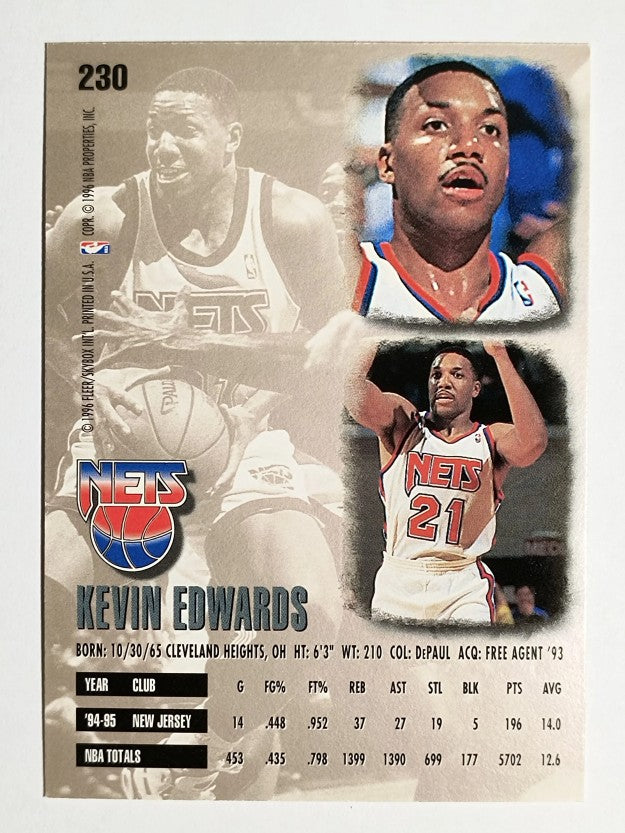 1995-96 Ultra #230 Kevin Edwards