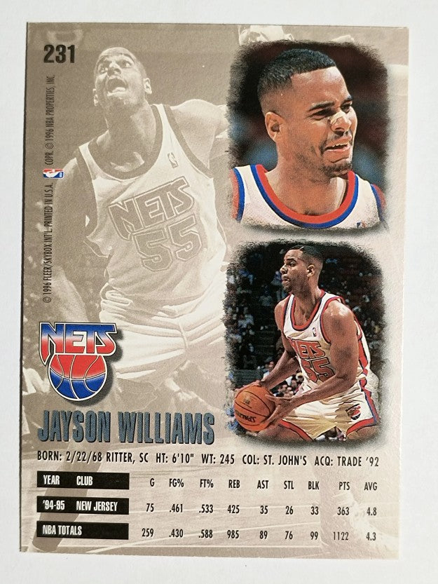1995-96 Ultra #231 Jayson Williams