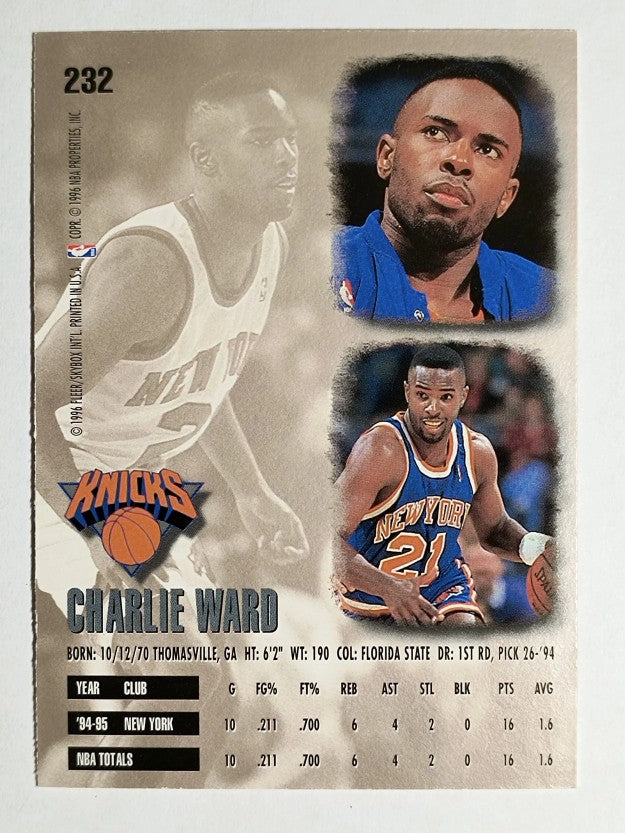 1995-96 Ultra #232 Charlie Ward