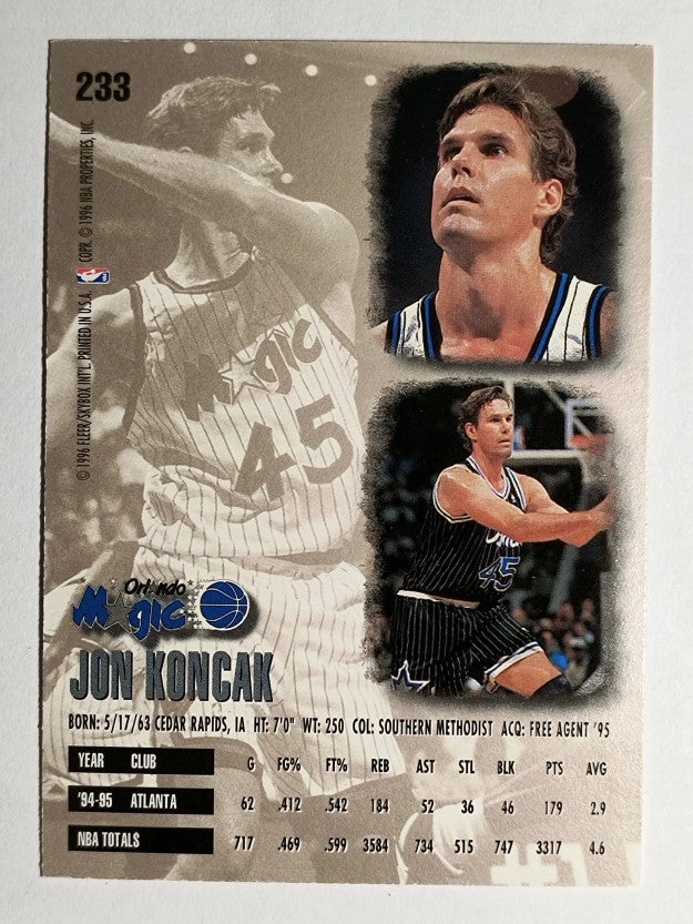 1995-96 Ultra #233 Jon Koncak