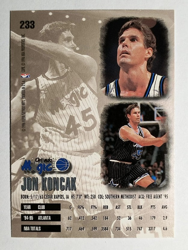 1995-96 Ultra #233 Jon Koncak