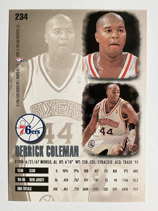 1995-96 Ultra #234 Derrick Coleman
