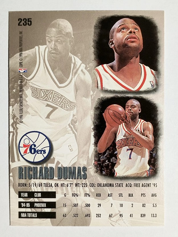 1995-96 Ultra #235 Richard Dumas