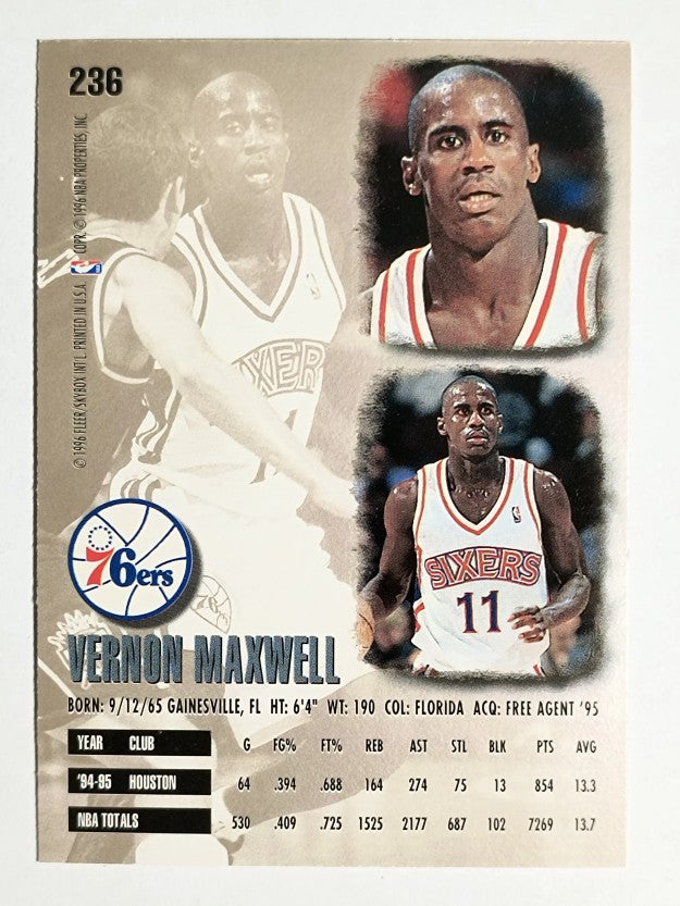 1995-96 Ultra #236 Vernon Maxwell