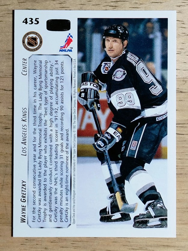 1992-93 Upper Deck #435 Wayne Gretzky AW/Lady Byng