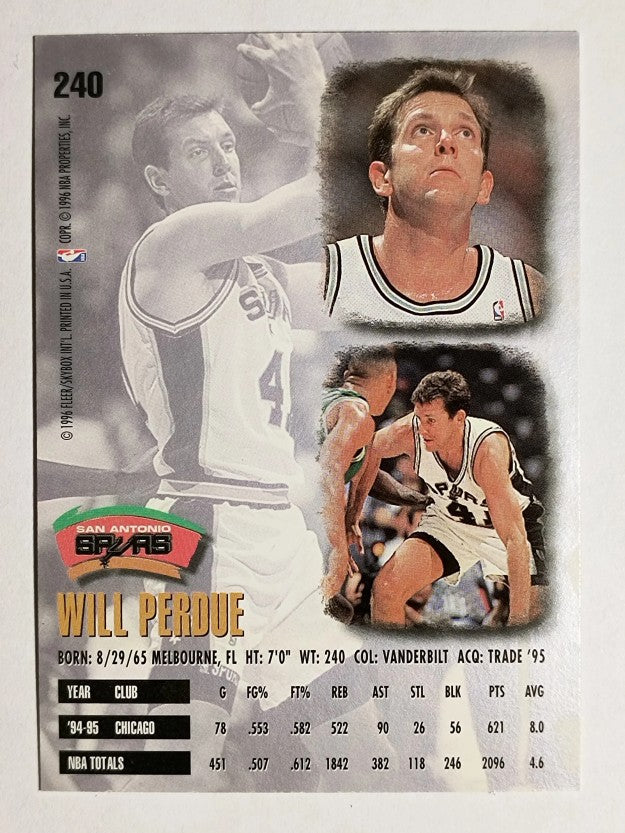 1995-96 Ultra #240 Will Perdue