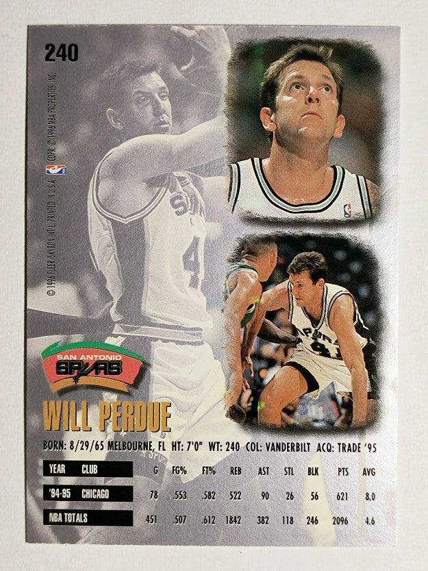 1995-96 Ultra #240 Will Perdue