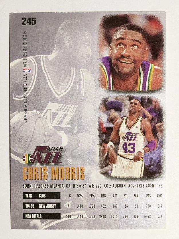 1995-96 Ultra #245 Chris Morris