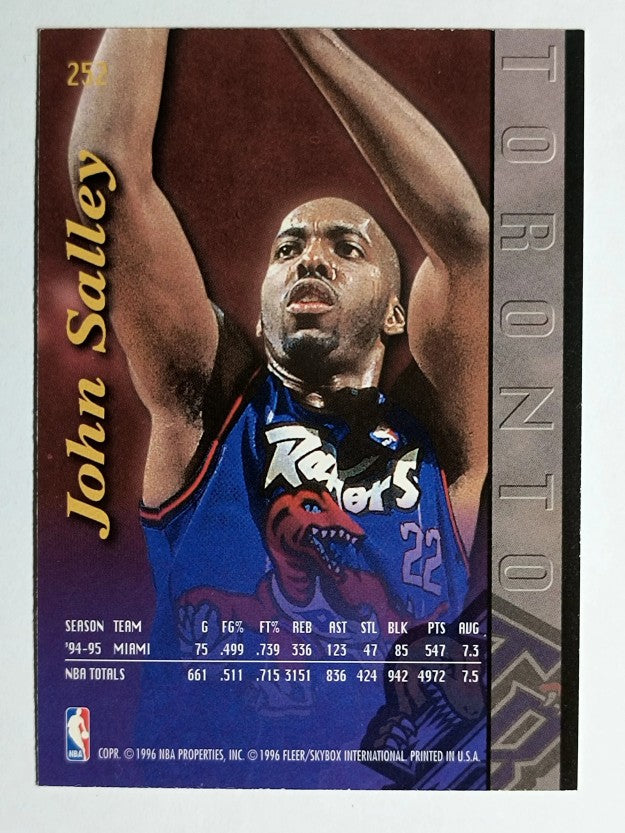 1995-96 Ultra #252 John Salley EXP