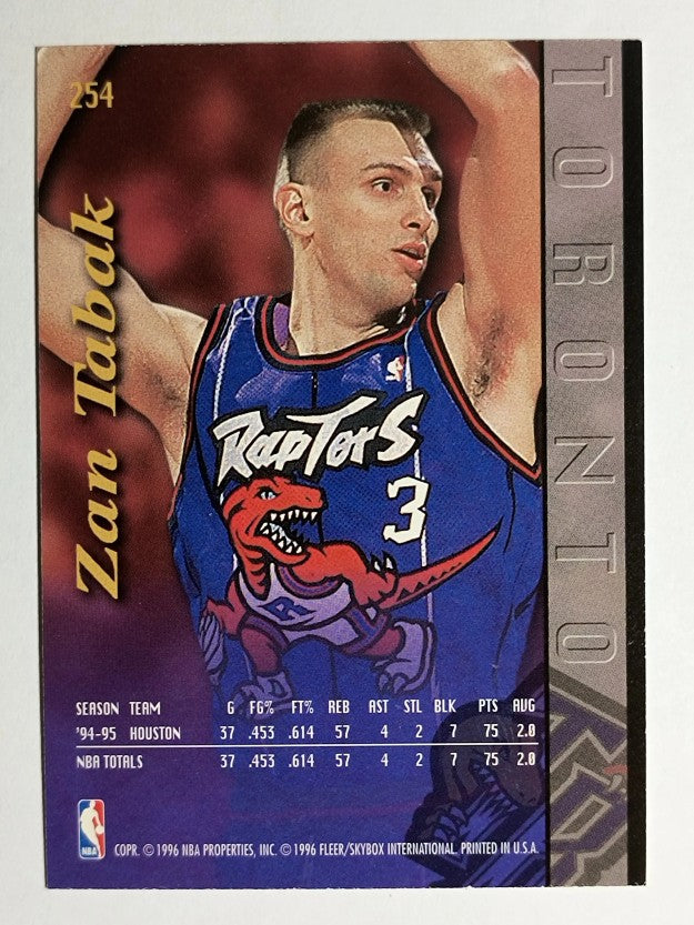 1995-96 Ultra #254 Zan Tabak EXP