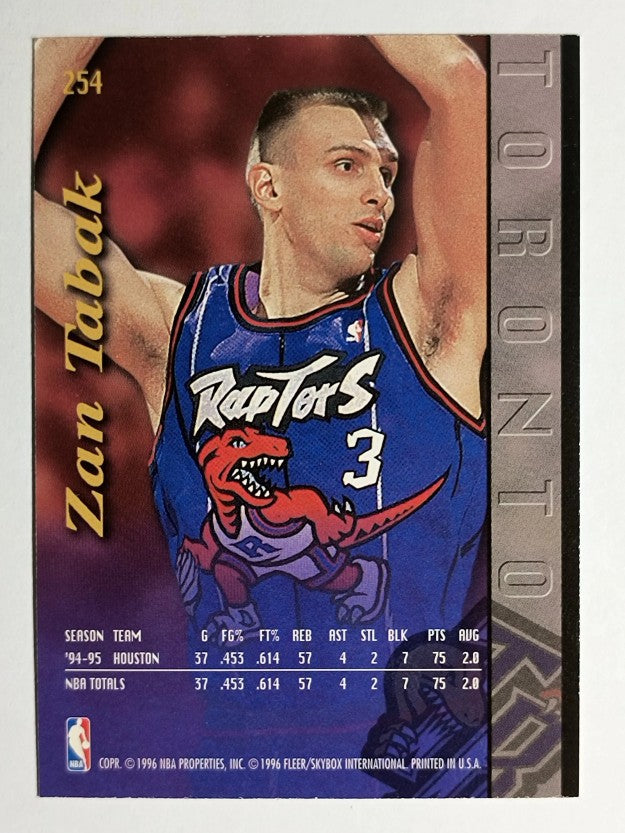 1995-96 Ultra #254 Zan Tabak EXP