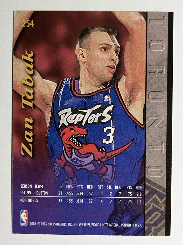 1995-96 Ultra #254 Zan Tabak EXP